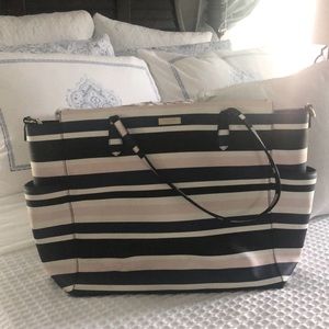Kate spade Kaylie striped baby diaper bag